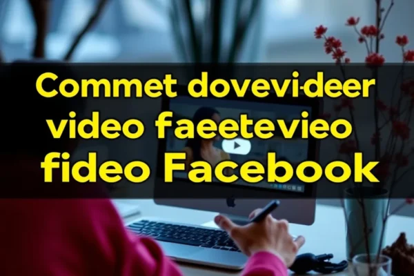 Comment télécharger vidéo facebook facilement et rapidement