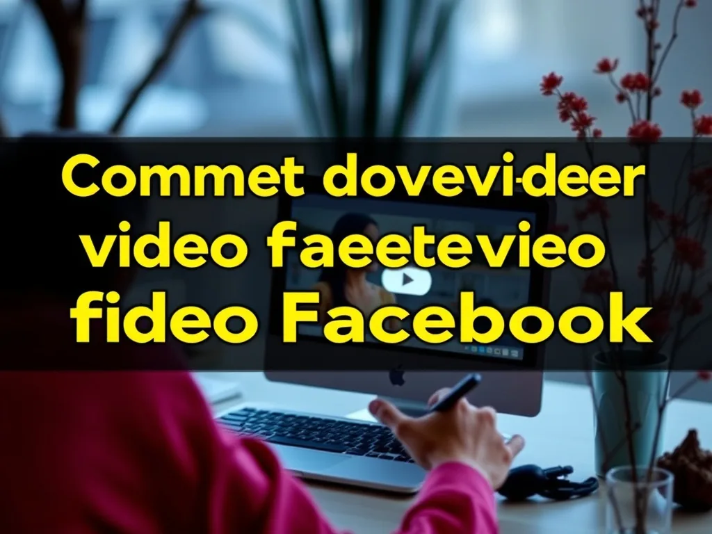 Comment télécharger vidéo facebook facilement et rapidement