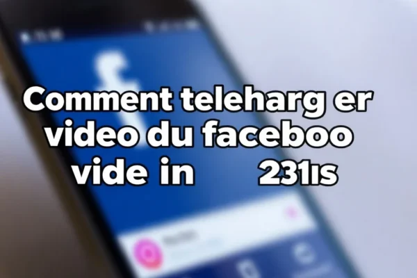Comment telecharger video du facebook facilement en 2023