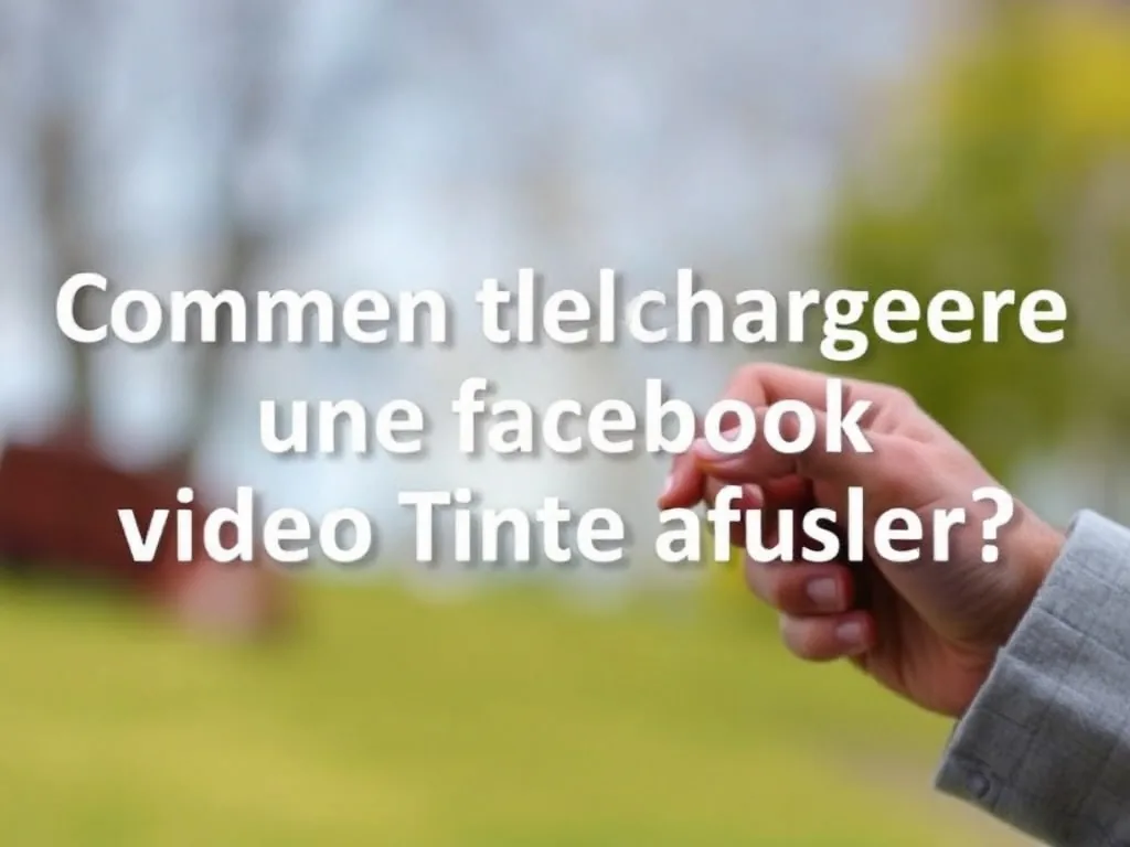 Comment telecharger une video facebook facilement ?