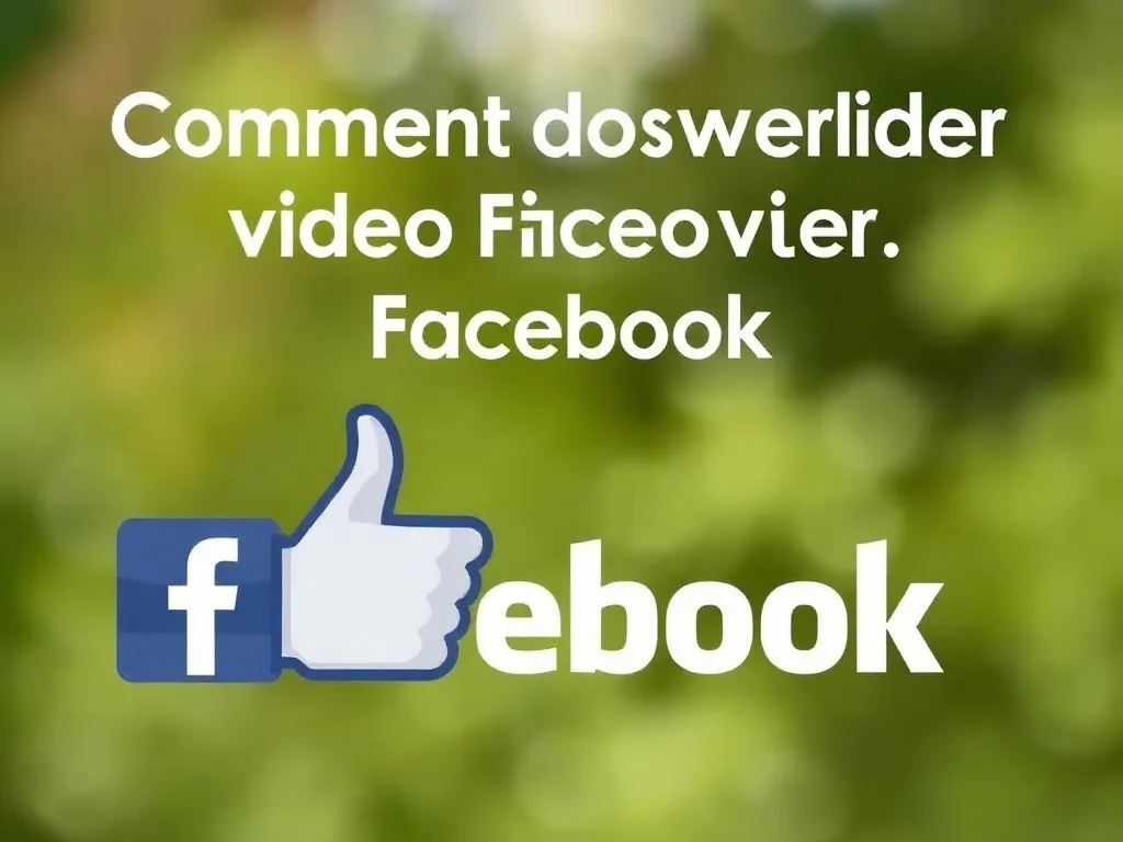 Comment télécharger vidéo Facebook facilement et rapidement