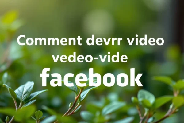 Comment télécharger vidéo facebook de manière efficace