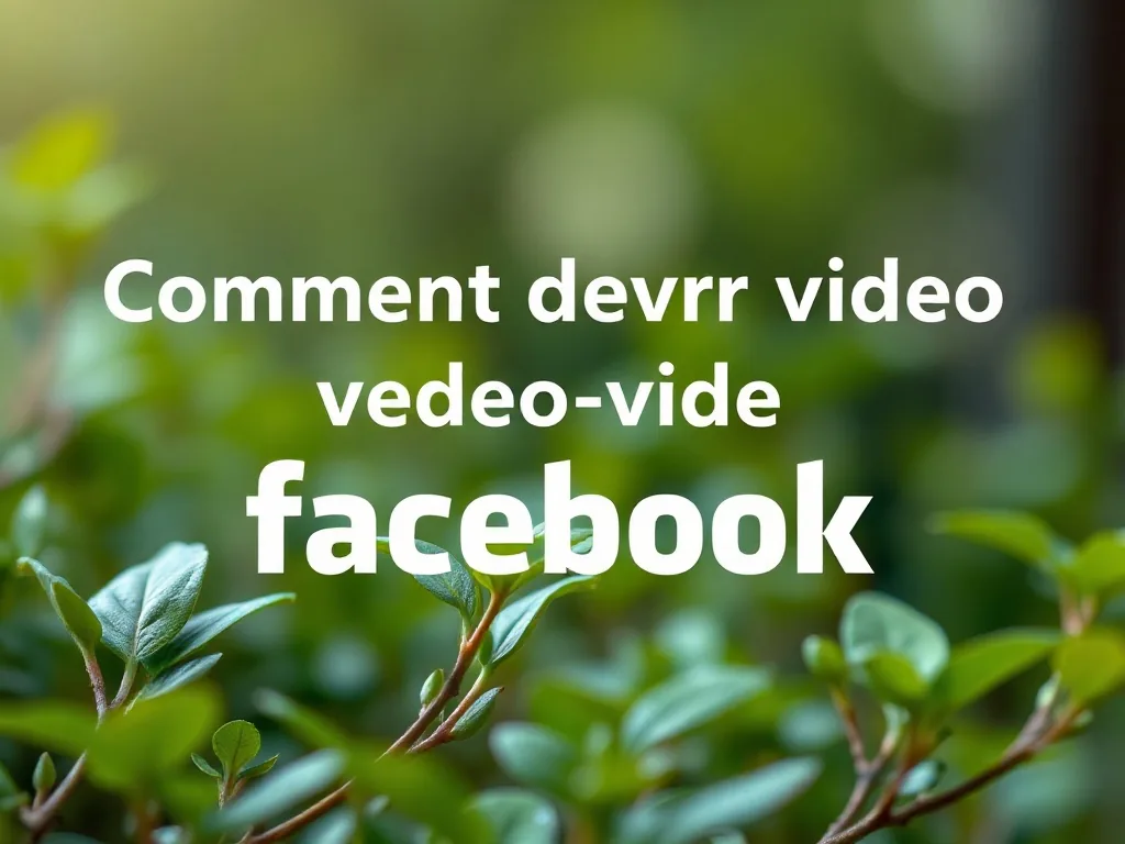 Comment télécharger vidéo facebook de manière efficace