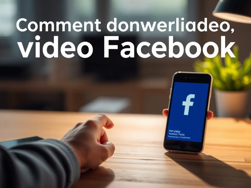 Comment télécharger vidéo Facebook facilement et rapidement