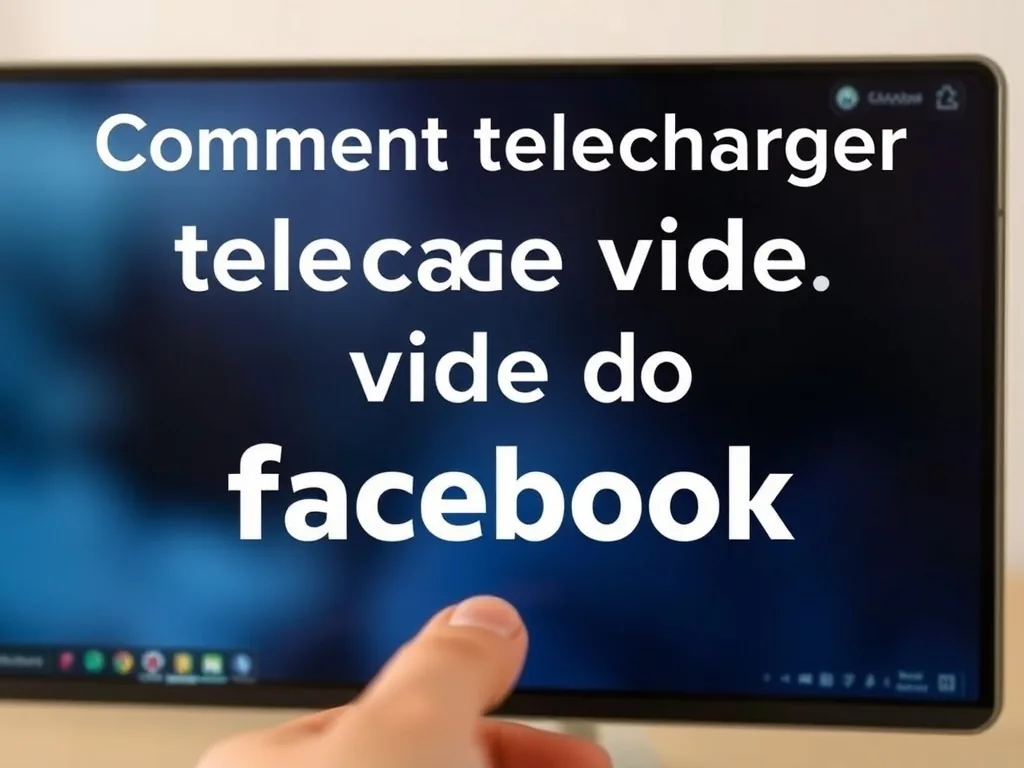 Comment telecharger video du facebook facilement et rapidement