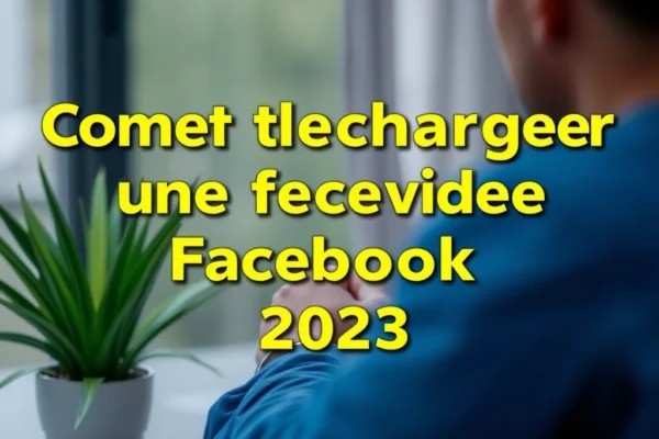 Comment telecharger une video facebook facilement en 2023
