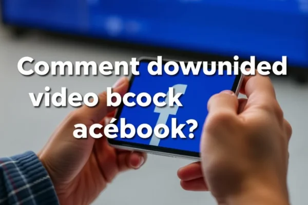 Comment télécharger vidéo Facebook facilement et rapidement